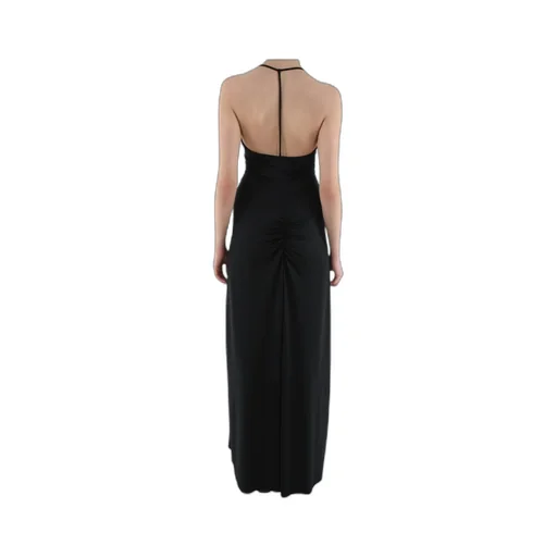 V-Neck Ruched Maxi Dress