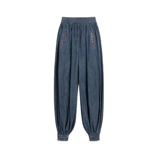 Valentino	Chambray Pleated Jeans