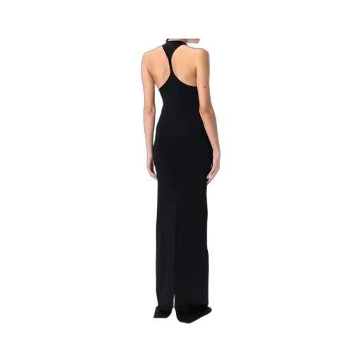 Saint Laurent Crewneck Sleeveless Long Dress
