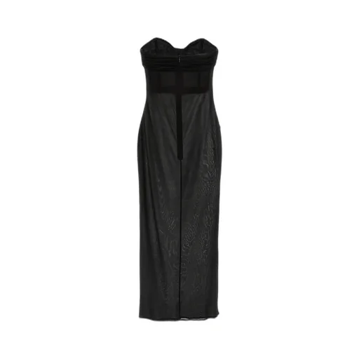 Magda Butrym Strapless Bustier Midi Dress