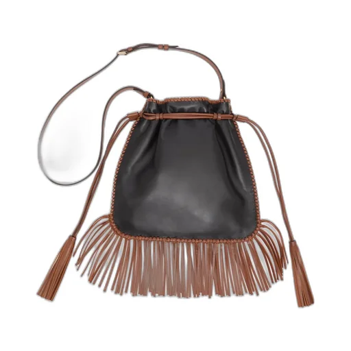 Valentino Garavani NellcÔTe Alice Embroidered Bag With Fringes