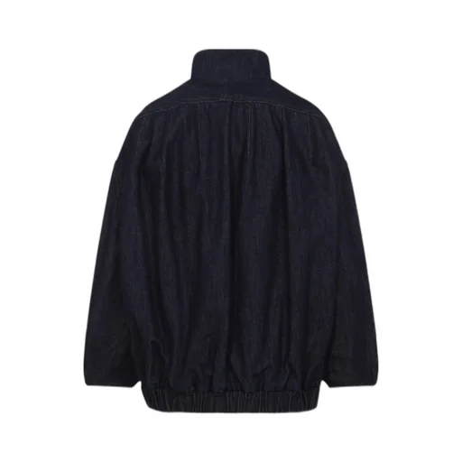 Dries Van Noten Voles High Neck Denim Jacket