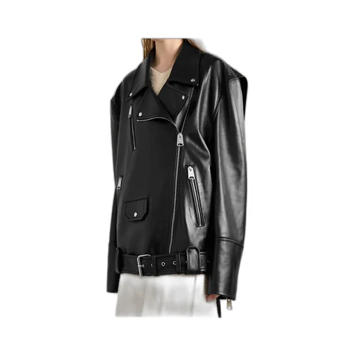 Hansel Belted Leather Jacket