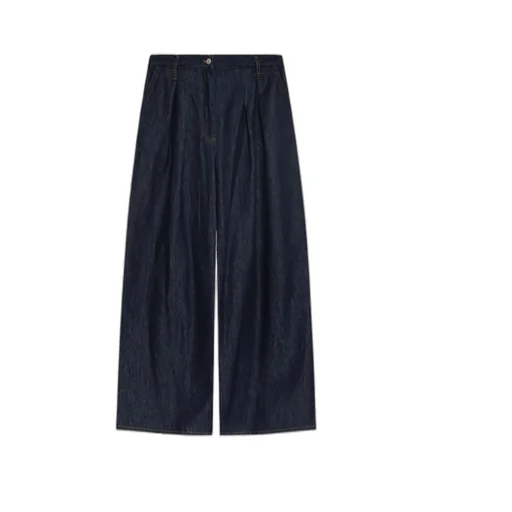 Dries Van Noten Wide Pleated Jeans