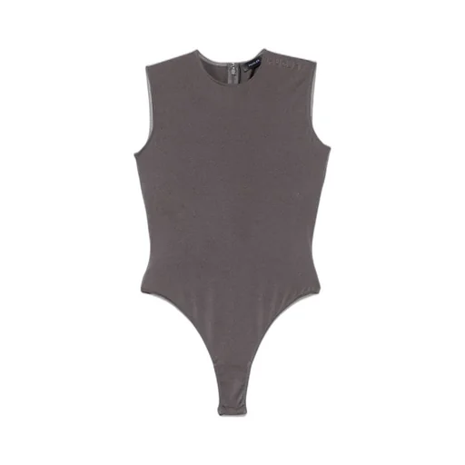 Logo-Embossed Sleeveless Bodysuit