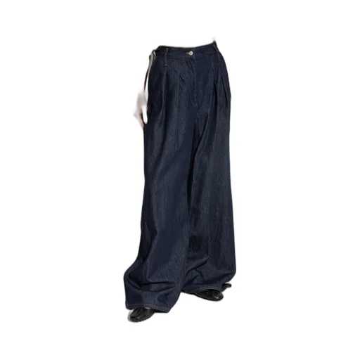 Dries Van Noten Wide Pleated Jeans