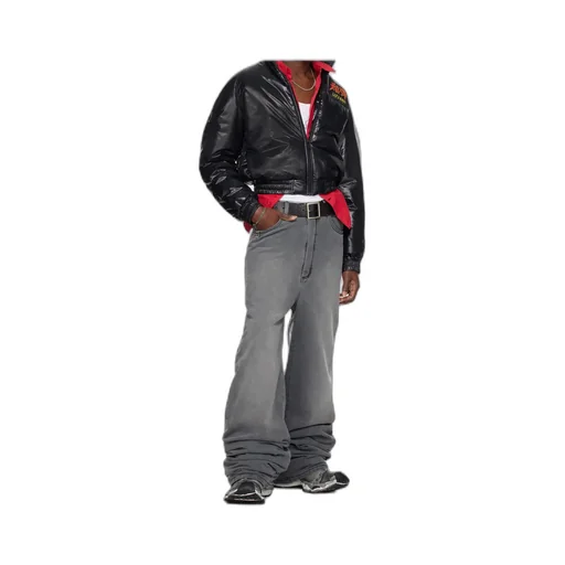 Wadded Stack Jeans