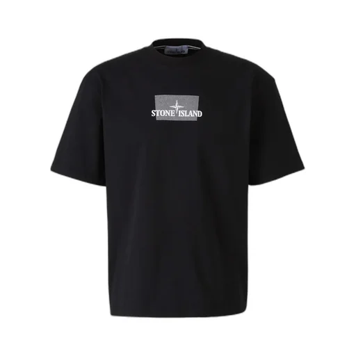 Stone Island Logo Printed Crewneck T-Shirt