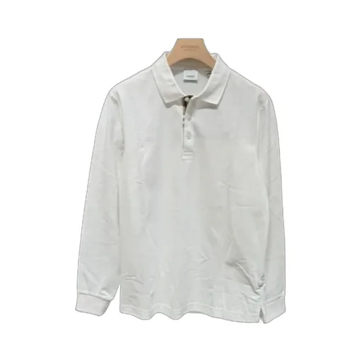 Long-Sleeve Cotton Polo Shirt