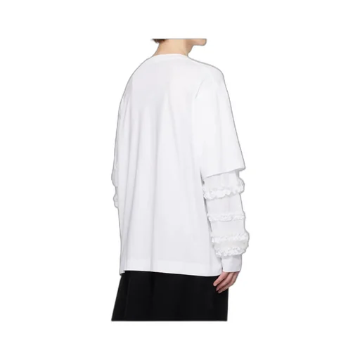 Simone Rocha Ruffle Frill Long Sleeve T-Shirt