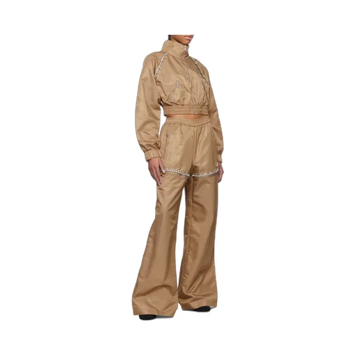 Crystal Slit Track Pants