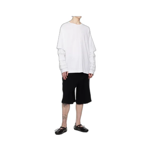 Simone Rocha Ruffle Frill Long Sleeve T-Shirt