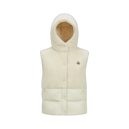 Moncler Floy Teddy Hooded Down Gilet