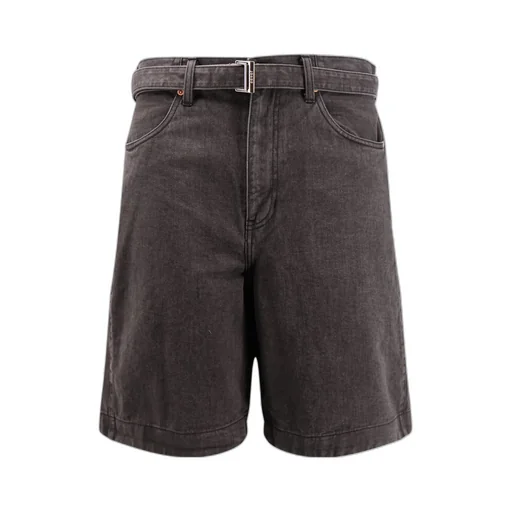 Sacai Belted Denim Bermuda Shorts