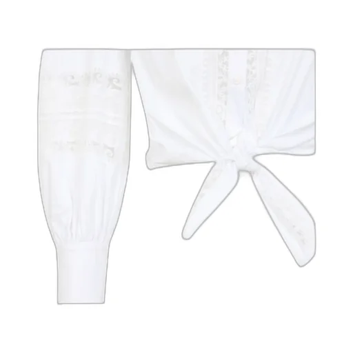 Ermanno Scervino Lace-Applique Long-Sleeved Blouse