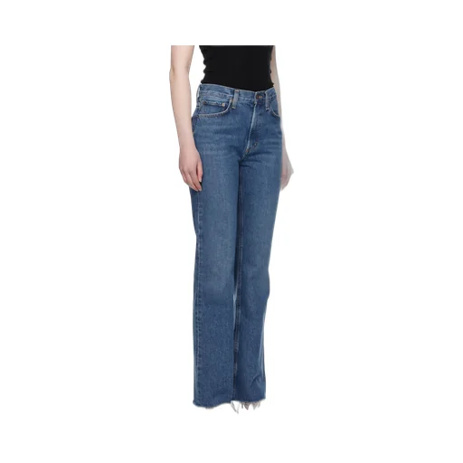 Agolde Leena Frayed Hem Jeans