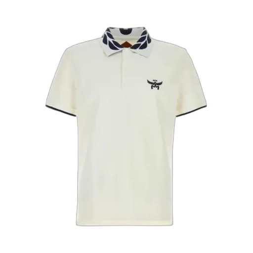 Mcm Logo Embroidered Short-Sleeved Polo Shirt