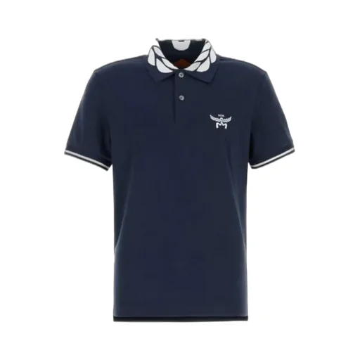 Mcm Logo Embroidered Short-Sleeved Polo Shirt