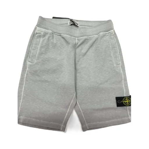 Stone Island Junior Compass Patch Knitted Shorts