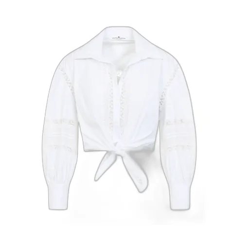 Ermanno Scervino Lace-Applique Long-Sleeved Blouse
