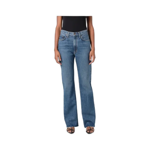 Agolde Leena Frayed Hem Jeans