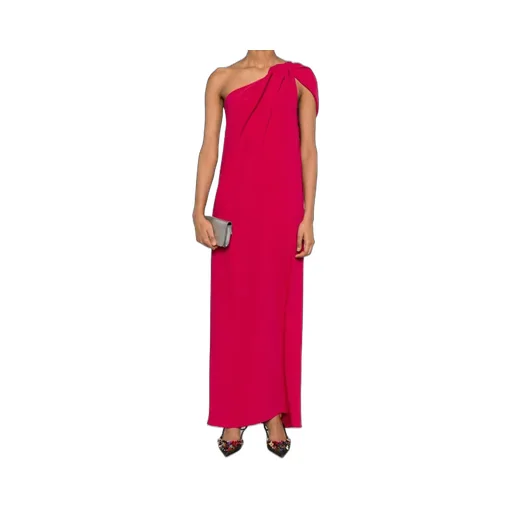 P.A.R.O.S.H. One-Shoulder Draped Dress