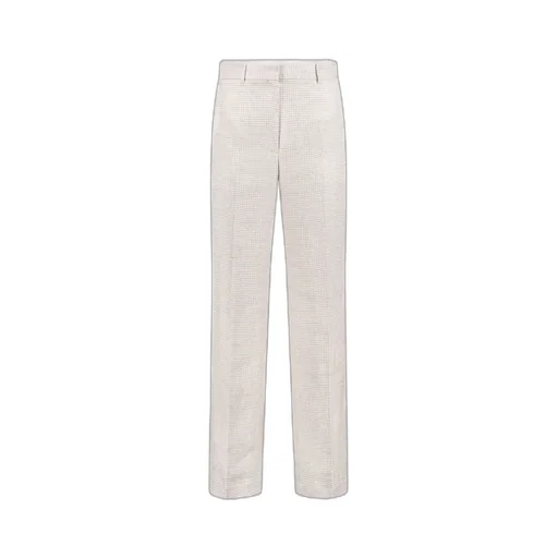 Theory Pressed Crease Houndstooth-Pattern Trousers