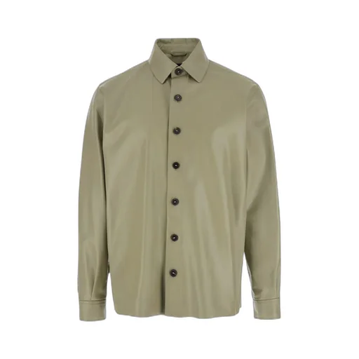 Arma Classic Collar Shirt With Contrast Buttons