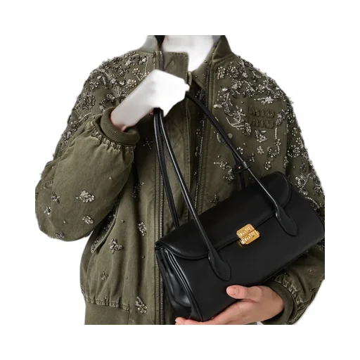 Miu Miu Floral-Embroidered Zipped Bomber Jacket
