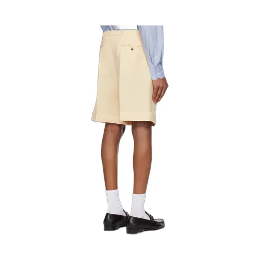 Valentino Pleat Detailed Textured Shorts