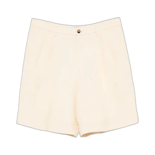 Valentino Pleat Detailed Textured Shorts