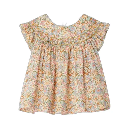 Bonpoint Eliotine Smocked Blouse