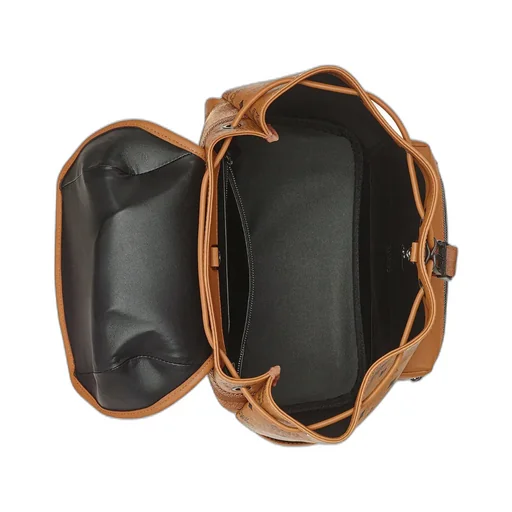 Mcm Monogram Printed Buckled Backpack
