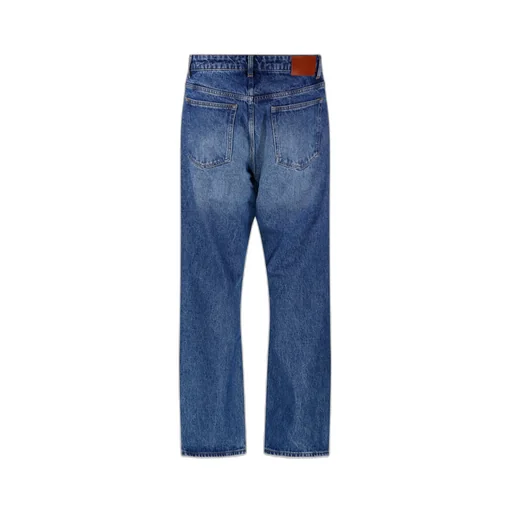 Studio Nicholson Riso Logo Patch Straight Leg Jeans
