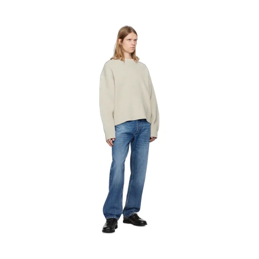 Studio Nicholson Riso Logo Patch Straight Leg Jeans