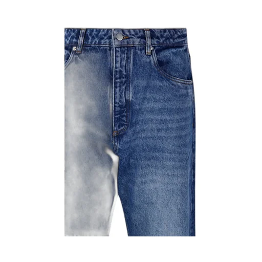 Studio Nicholson Riso Logo Patch Straight Leg Jeans