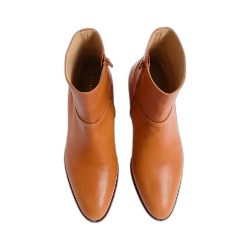Valentino Pat Almond Toe Ankle Boots