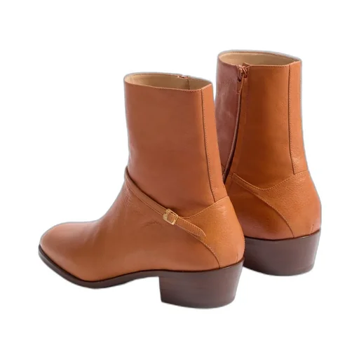 Valentino Pat Almond Toe Ankle Boots