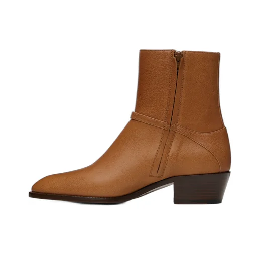 Valentino Pat Almond Toe Ankle Boots