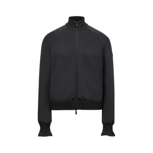 Moncler Logo Patch Zip-Up Cardigan