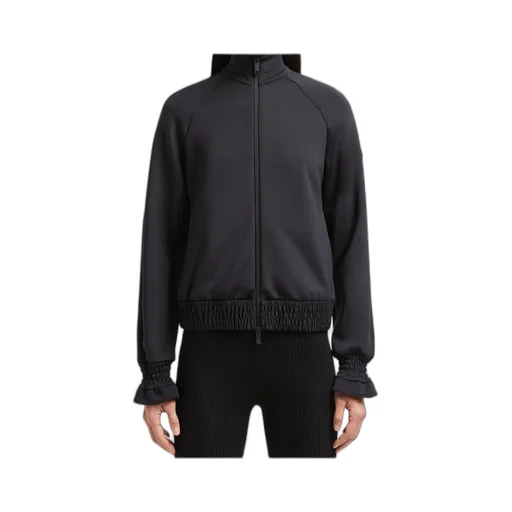 Moncler Logo Patch Zip-Up Cardigan