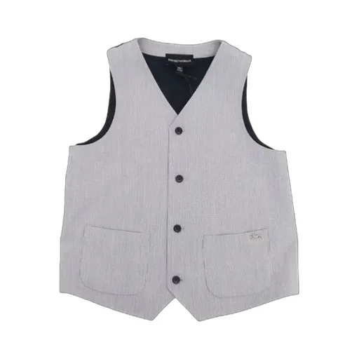 Emporio Armani Kids V-Neck Button-Up Gilet