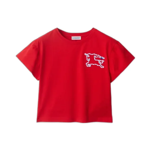 Burberry Kids Rope Equestrian Knight Crewneck T-Shirt