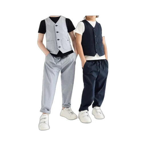 Emporio Armani Kids Tapered Drawstring Trousers