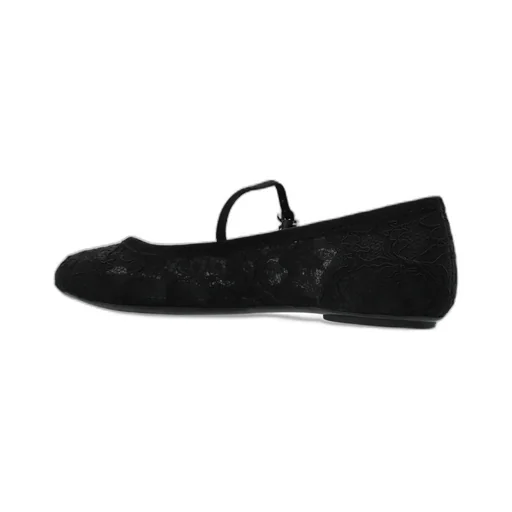 Gianvito Rossi Lace Round Toe Ballerinas