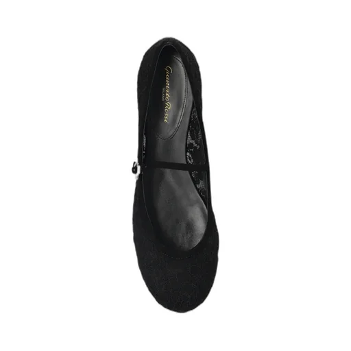 Gianvito Rossi Lace Round Toe Ballerinas
