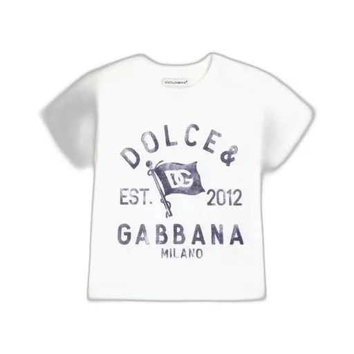 Dolce & Gabbana Kids Logo Printed Jersey T-Shirt
