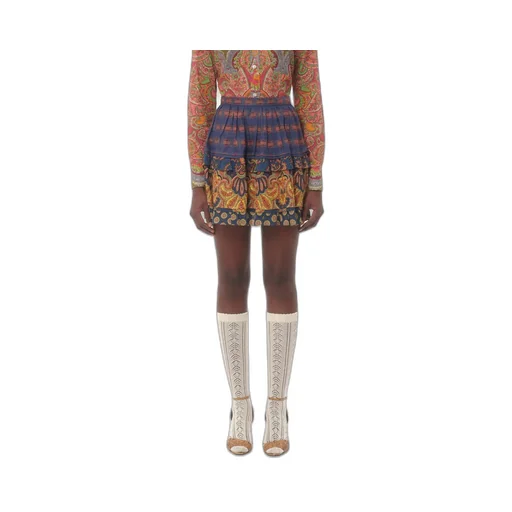 Valentino All-Over Patterned Flared Skirt