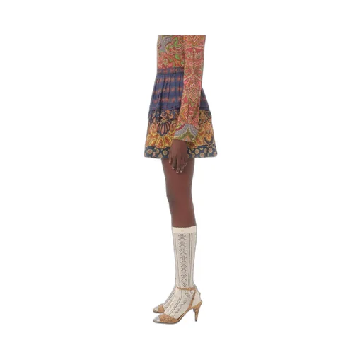 Valentino All-Over Patterned Flared Skirt