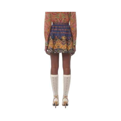 Valentino All-Over Patterned Flared Skirt